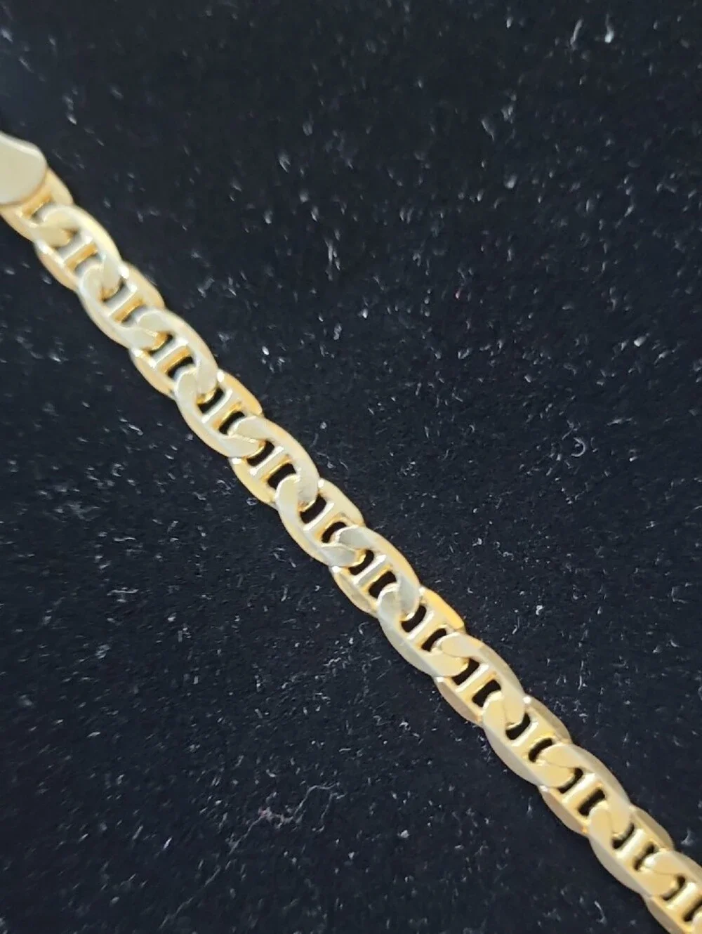 14K Yellow Gold 7.87g Geometric Link Bracelet Unisex